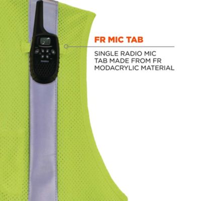 Image showing 5 th GloWear Unisex Type R Class 2 Modacrylic Mesh Hi-Vis FR Safety Vest