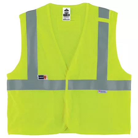 GloWear Unisex Safety Vest Type R Class 2 High Visibility FR Modacrylic Mesh Safety Vests