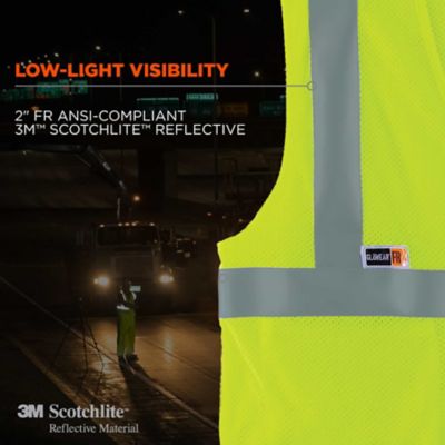 Image showing  Unisex Type R Class 2 Modacrylic Mesh Hi-Vis FR Safety Vest