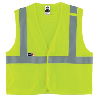 GloWear Unisex Type R Class 2 Modacrylic Mesh Hi-Vis FR Economy Safety Vest