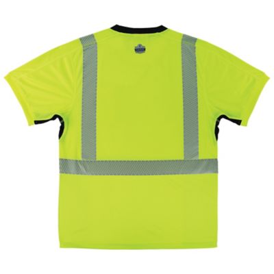 Image showing  Unisex Lightweight Performance Hi-Vis Type R Class 2 Work T-Shirt, Black Bottom