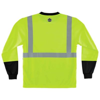 Image showing  Unisex Adult Hi Vis GloWear Type R Class 2 Long-Sleeve T-Shirt