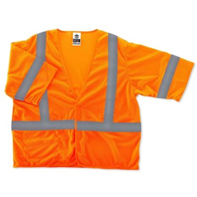 Ergodyne Unisex GloWear 8310HL Type R Class 3 Hi-Vis Economy Safety Vest with Hook and Loop Closure