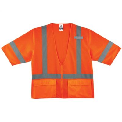 Image showing  Unisex GloWear 8320Z Type R Class 3 Hi-Vis Standard Safety Vest with Zipper