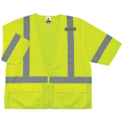 Image showing  Unisex GloWear 8320Z Type R Class 3 Hi-Vis Standard Safety Vest with Zipper