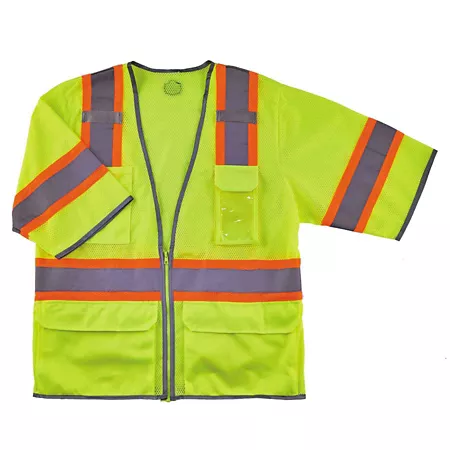 GloWear Unisex Class 3 Two-Tone High Visibility Surveyor Vest Safety Vests