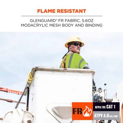 Image showing  Unisex Type R Class 3 Hi-Vis FR Modacrylic Mesh Safety Vest with Sleeves