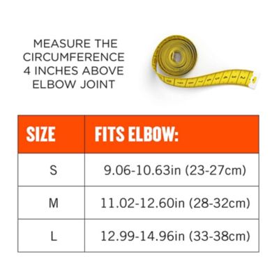 Image showing 5 th Ergodyne ProFlex 651 Elbow Compression Sleeve, Black, Large