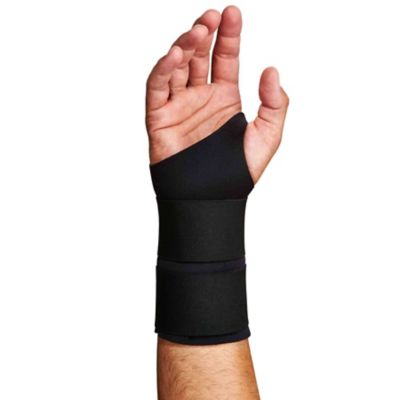 Image showing  ProFlex 675 Ambidextrous Double Strap Wrist Support, Black, Large