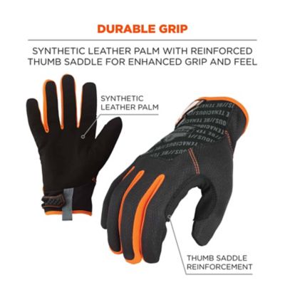 Image showing 2 th Ergodyne ProFlex 812 Standard Mechanics Work Gloves, 1 Pair