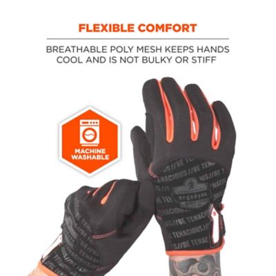 Image showing 3 th Ergodyne ProFlex 812 Standard Mechanics Work Gloves, 1 Pair