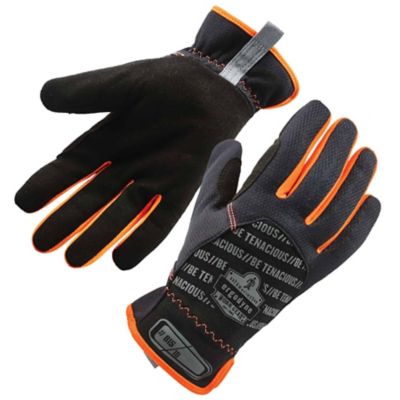 Ergodyne ProFlex 815 QuickCuff Mechanics Work Gloves, 1 Pair, Black
