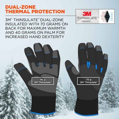 Image showing  ProFlex 817 Thermal Winter Work Gloves with Reinforced Palms, 1 Pair