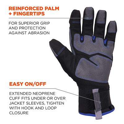 Image showing  ProFlex 817 Thermal Winter Work Gloves with Reinforced Palms, 1 Pair