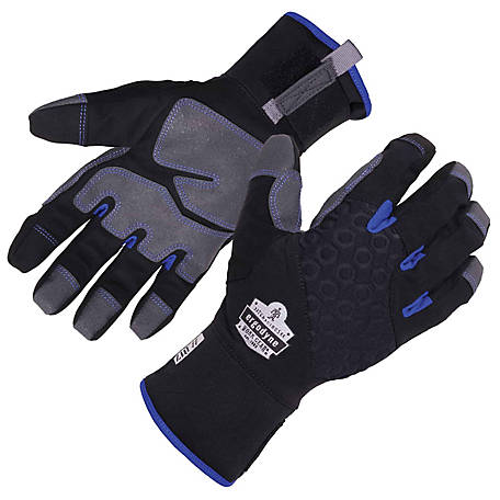 INSULATED LINED SNOW BLOWER GLOVES Protection for Throwing Shoveling Winter Work 