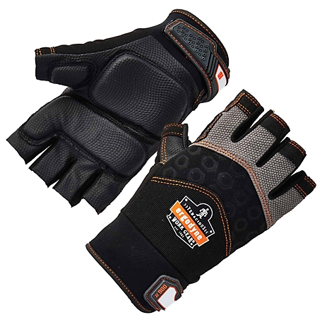 Ergodyne ProFlex 900 Half-Finger Impact Gloves, 1 Pair