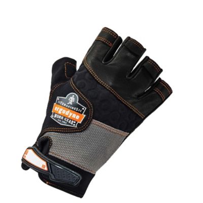 Image showing 1 th Ergodyne ProFlex 901 Half-Finger Leather Impact Gloves, 1 Pair