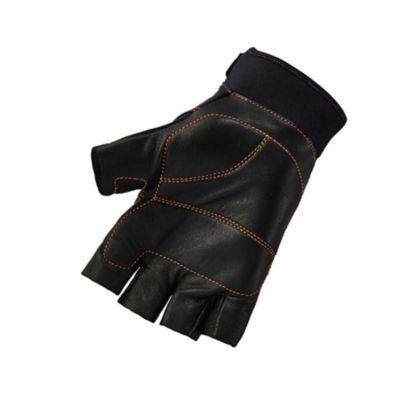 Image showing 2 th Ergodyne ProFlex 901 Half-Finger Leather Impact Gloves, 1 Pair