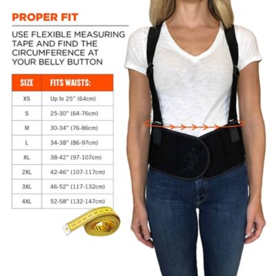 Image showing  ProFlex 1600 Standard Elastic Back Support Brace, Black, 2XL