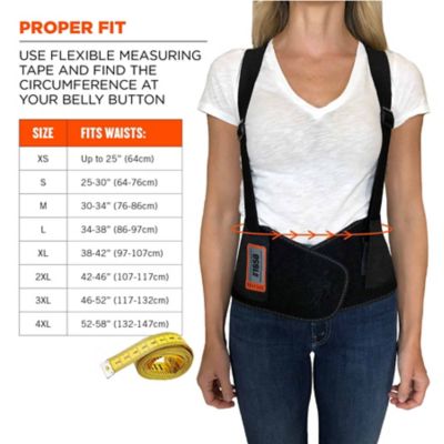 Image showing  ProFlex 1650 Economy Elastic Back Support Brace, Black, Extra Large