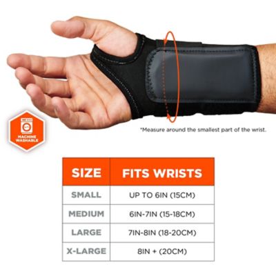 Image showing  4010 Double Strap Wrist Support, Large, Black, Right Handed