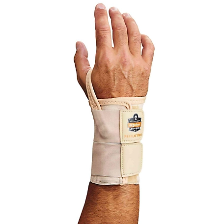 ProFlex 4010 Double Strap Wrist Support, Extra Large, Tan, Right Handed