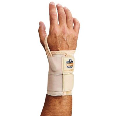 ProFlex 4010 Double Strap Wrist Support, Medium, Tan, Left Handed