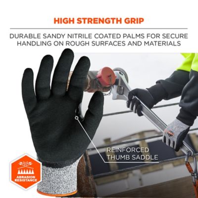 Image showing 3 th ProFlex ANSI A3 Level Extra Strength Nitrile-Coated Cut-Resistant Gloves, 1 Pair