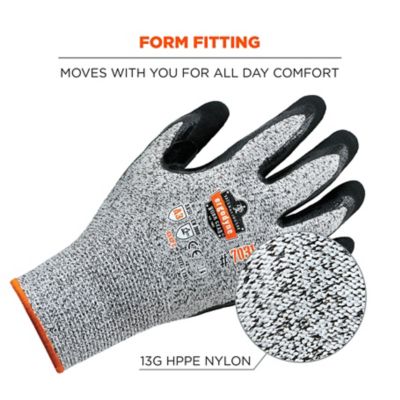 Image showing 4 th ProFlex ANSI A3 Level Extra Strength Nitrile-Coated Cut-Resistant Gloves, 1 Pair