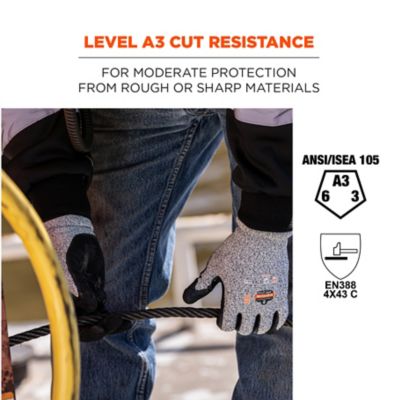 Image showing  ANSI A3 Level Extra Strength Nitrile-Coated Cut-Resistant Gloves, 1 Pair