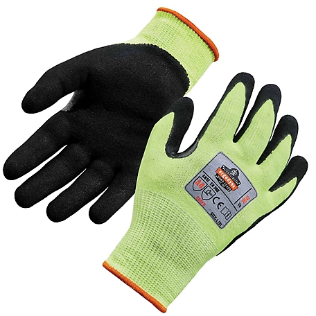 ProFlex ANSI A4 WSX Dr Grip Hi-Vis Nitrile-Coated Cut-Resistant Gloves, 1 Pair