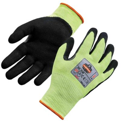 ProFlex ANSI A4 WSX Dr Grip Hi-Vis Nitrile-Coated Cut-Resistant Gloves, 1 Pair They protect me from sharp edges and I def have tested that and proved it