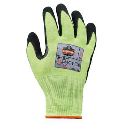 Image showing 6 th ProFlex ANSI A4 WSX Dr Grip Hi-Vis Nitrile-Coated Cut-Resistant Gloves, 1 Pair