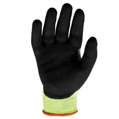 Image showing 7 th ProFlex ANSI A4 WSX Dr Grip Hi-Vis Nitrile-Coated Cut-Resistant Gloves, 1 Pair