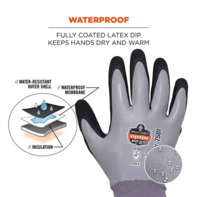 Image showing  Coated Waterproof Winter Work Gloves, 1 Pair