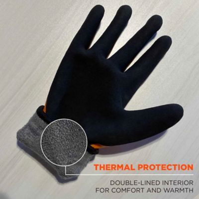 Image showing  A5 Cut-Resistant Coated Waterproof Winter Work Gloves, 1 Pair