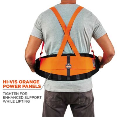 Image showing  100HV Economy Spandex Hi-Vis Back Support Brace, 2XL