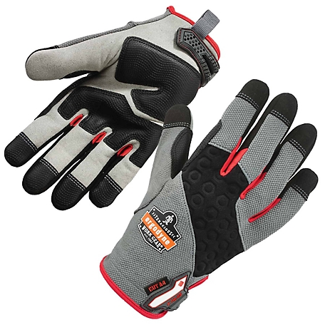 Ergodyne ProFlex 710CR Heavy-Duty + Cut Resistance Gloves, Gray, Medium
