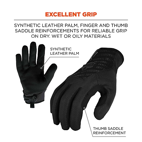 High-Dexterity Black Tactical Gloves
