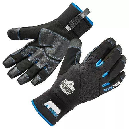 ProFlex Unisex Adult Waterproof Neoprene Thermal Winter Work Gloves with Tena-Grip 1 Pair Work Gloves