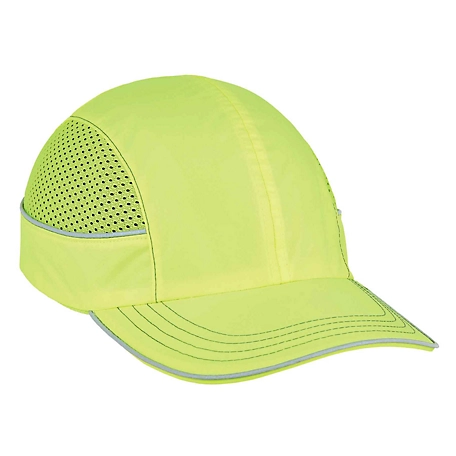 Skullerz Bump Cap Hat, Lime, Long Brim