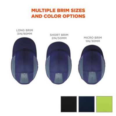 Image showing 6 th Skullerz Short Brim Bump Cap Hat, Black, 23340