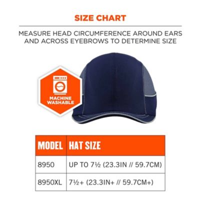 Image showing 7 th Skullerz Short Brim Bump Cap Hat, Navy, 23343