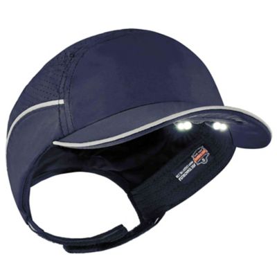 Skullerz Bump Cap Hat with LED Lighting, Navy, Short Brim, 23338