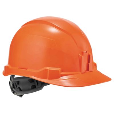 Skullerz Class E Cap-Style Hard Hat with Ratchet Suspension, Orange