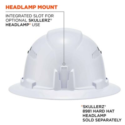 Image showing 5 th Skullerz Class C Full Brim Hard Hat with Ratchet Suspension
