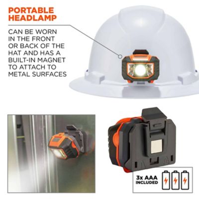 Image showing  Skullerz 8971LED Class E Full Brim Hard Hat and LED Light with Ratchet Suspension
