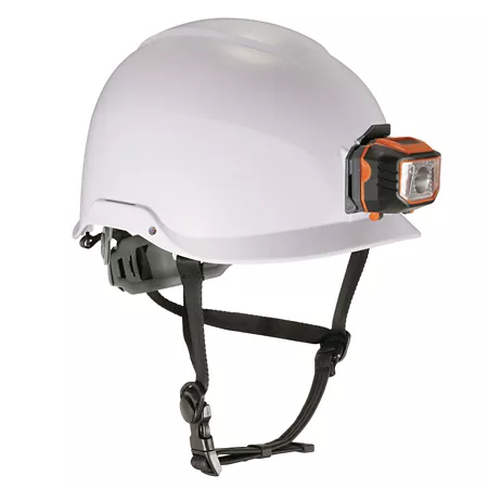 Ergodyne Skullerz 8974LED Class E safety helmet and LED light White Hard Hats