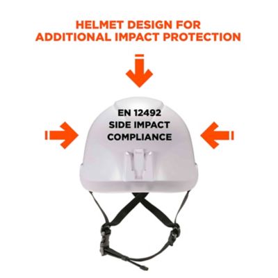 Image showing  Skullerz 8974V Class E Safety Helmet with Visor Kit, White, Anti-Fog Clear Lens
