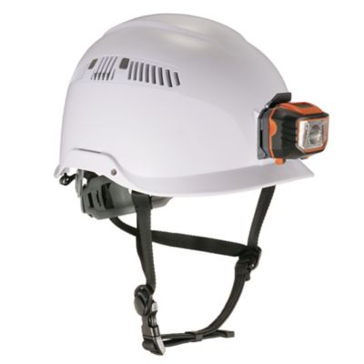 Ergodyne Skullerz 8975LED Class C Safety Helmet and LED Light, White